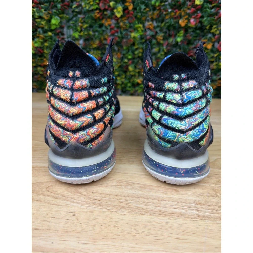 Nike Lebron 17 James Gang Knitposite Basketball Sneakers Shoes BQ3177-005 7.5 - Picture 5 of 12